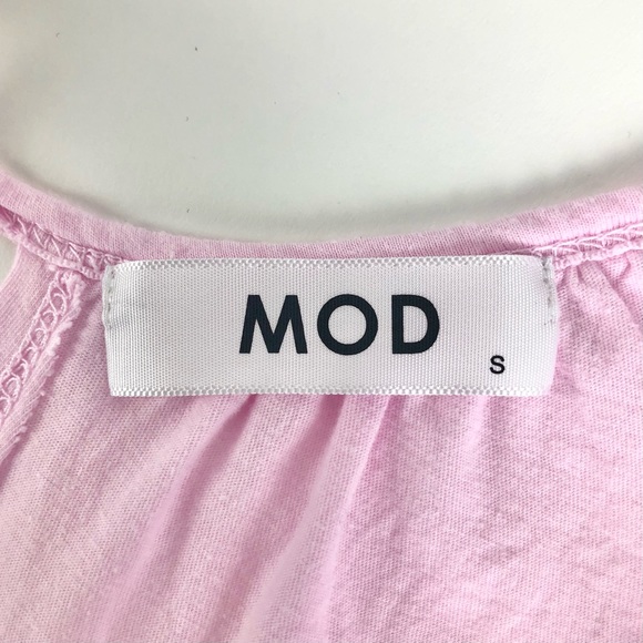 MOD Boutique Pink Back Tie Pocket Tank Top - Picture 4 of 7